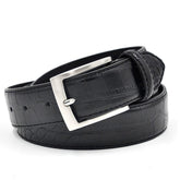 Men's Fashion Waist Belt Faux Pattern With Split Leather